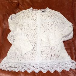 White Lace Long Sleeve