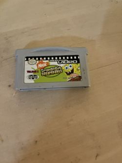 SpongeBob GBA Nintendo Authentic