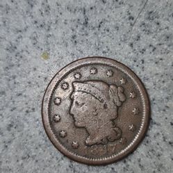 One Cent Piece Braided From 1847