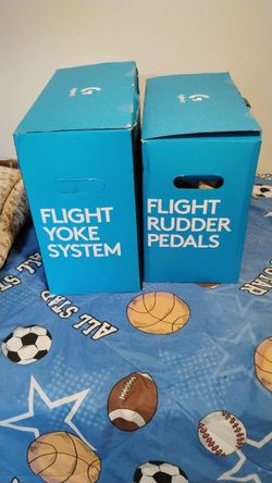 Flight Yoke system + Flight Rudder pedals