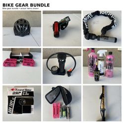 Huge Bike Accessories & Tools Lot – Lezyne, Kryptonite, Silca, Race Face, Lizard Skins