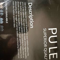 FH Group PU Leather Rear Seat Covers