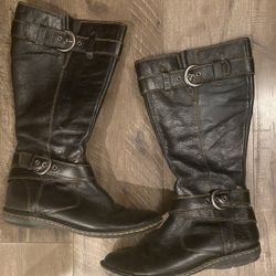Leather Boots black Size 8.5