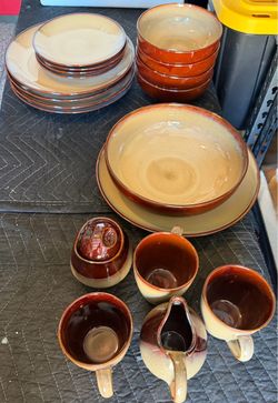 Sango Nova Brown 4933 Dinner set