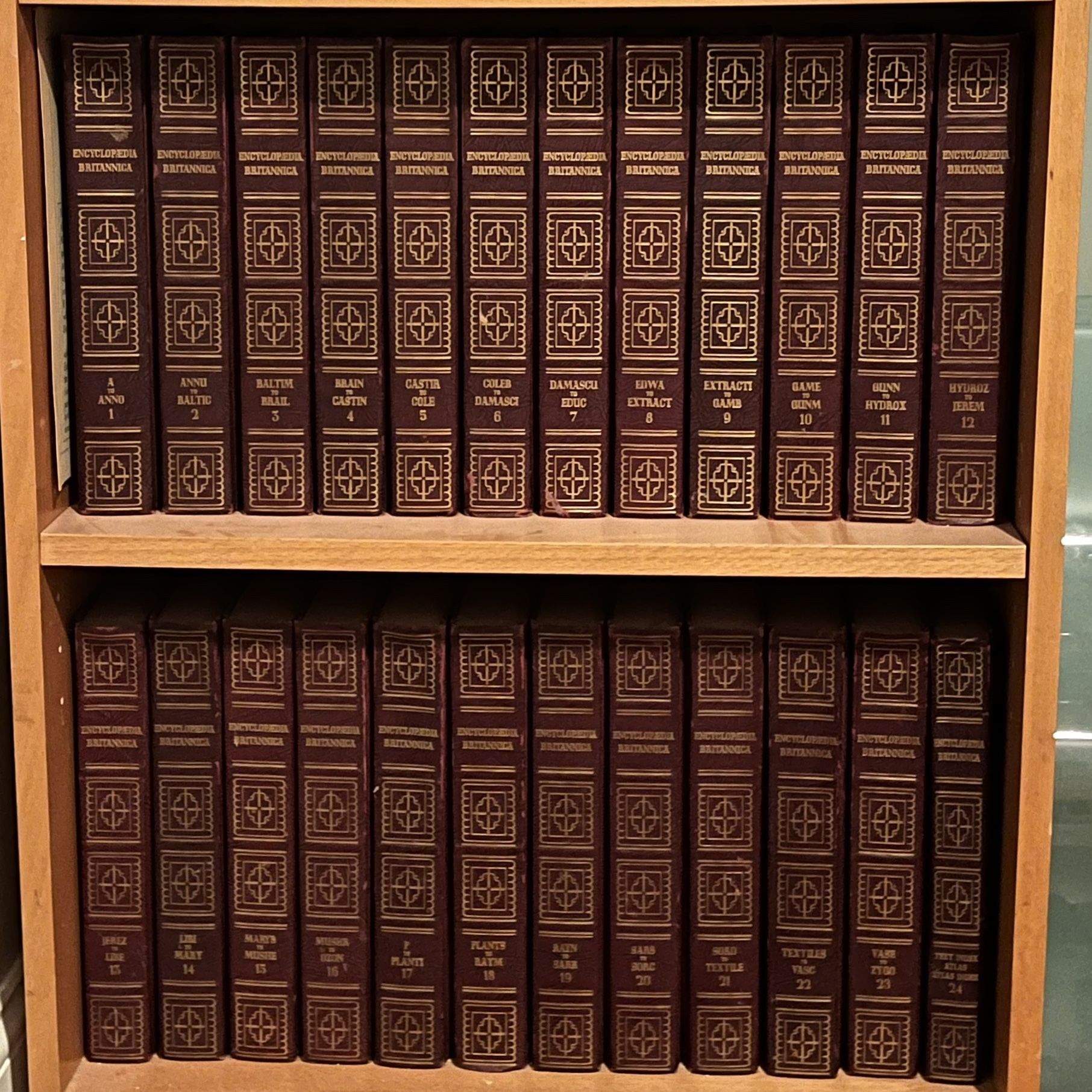 Encyclopedia Britannica 1768 Edition 1953 Printing 24 Volume