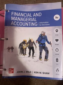Financial And Managerial Accounting 9e