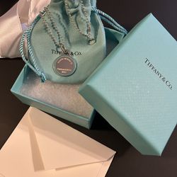 TIFFANY & CO ROUND TAG NECKLACE