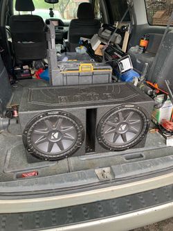 Bass box with twelve inch speakers