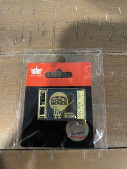 Dodgers World Series pin 2018 I Was Here Vintage New