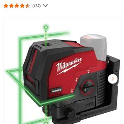 Milwaukee
M12 12-Volt Lithium-Ion Cordless Green 125 ft. Cross Line and Plumb Points Laser Level (Tool-Only)