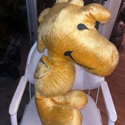 Vintage Plush Snoopy & Woodstock Pair