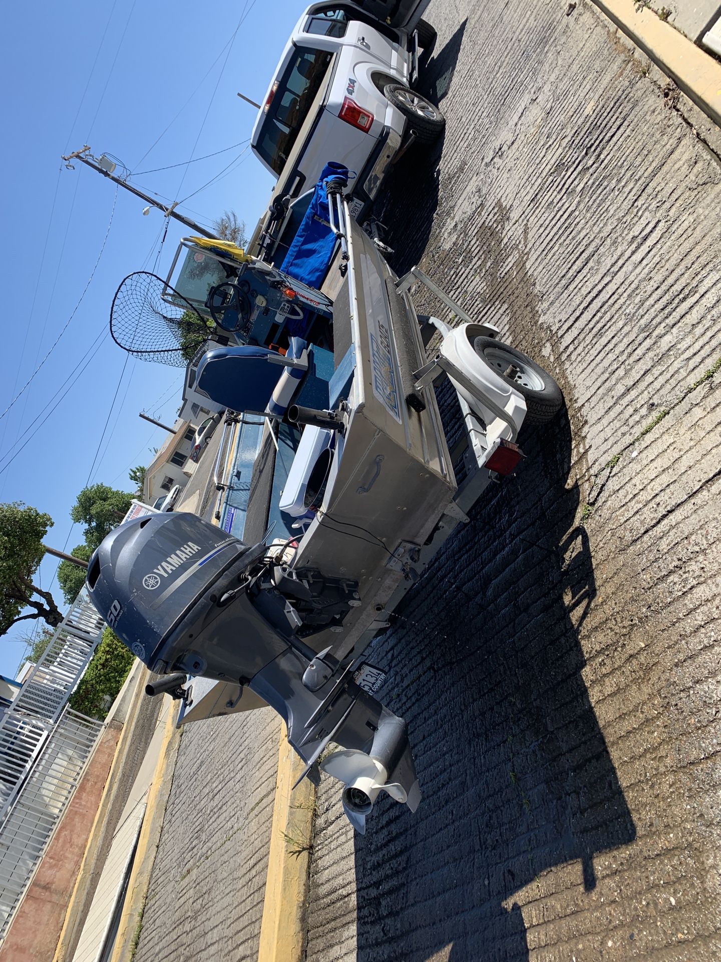 Klamath 17 footer with a 50 hp Yamaha outboard