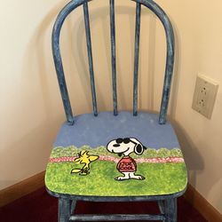 Decorative Child’s Wooden Chair - hand painted