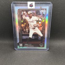 2025 Topps Chrome Update - Carlos Correa Sepia Refractor #USC164 ASTROS
