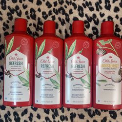 4🔥13.5 Fl Oz Old Spice Shampoos All 4 For $20 Firm On Price 