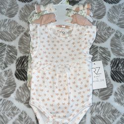 New Baby Girl 0-3 Months Bodysuits 