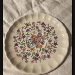 W.S. George china "Bolero" Fiesta plate 6" vintage