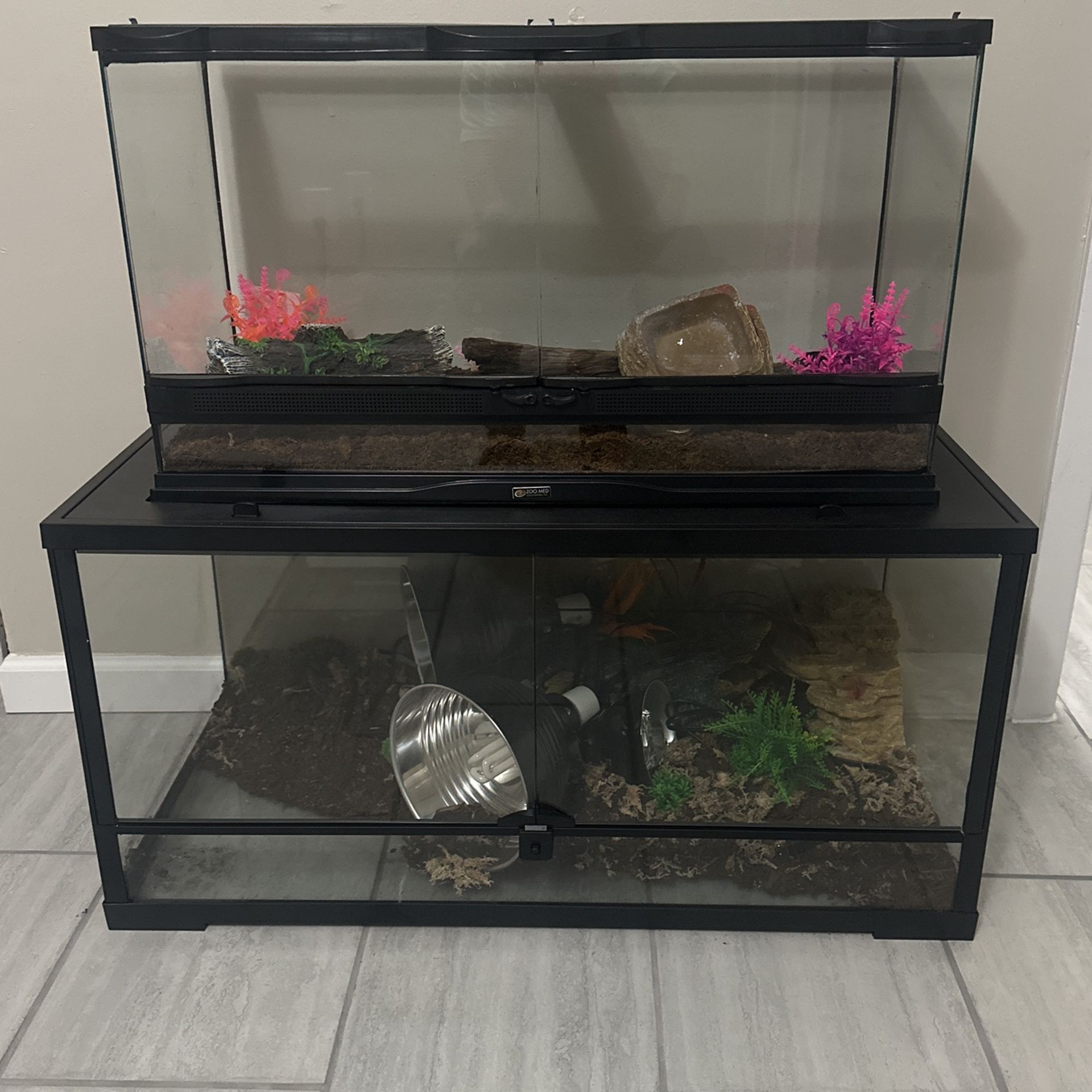 Two Reptile Aquariums