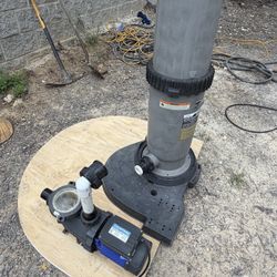Above Pool Filter And Pump 