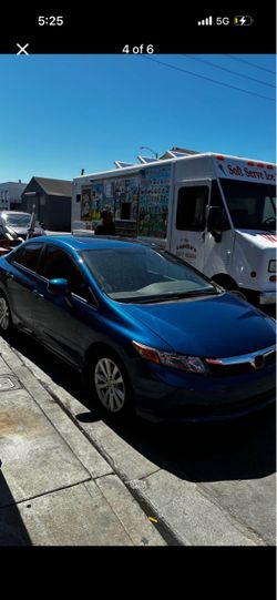 Honda Civic Sedan Blue 2012 EXL