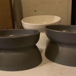 Raised Cat Food Bowls Plastic See Listing For Price