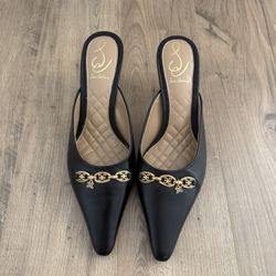 Black Kitten Heels (7.5 Size)