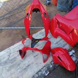 02 VFR Fairings,red,nose,sides Rear With lights ,