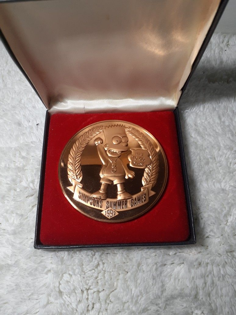 1992 Simpsons Bronze Coin