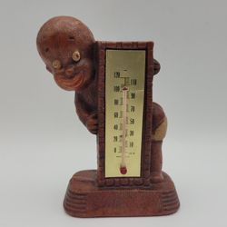 Diaper Dan Thermometer Figure Vintage 1949 5.5" Multi Pro Chalkware Resin