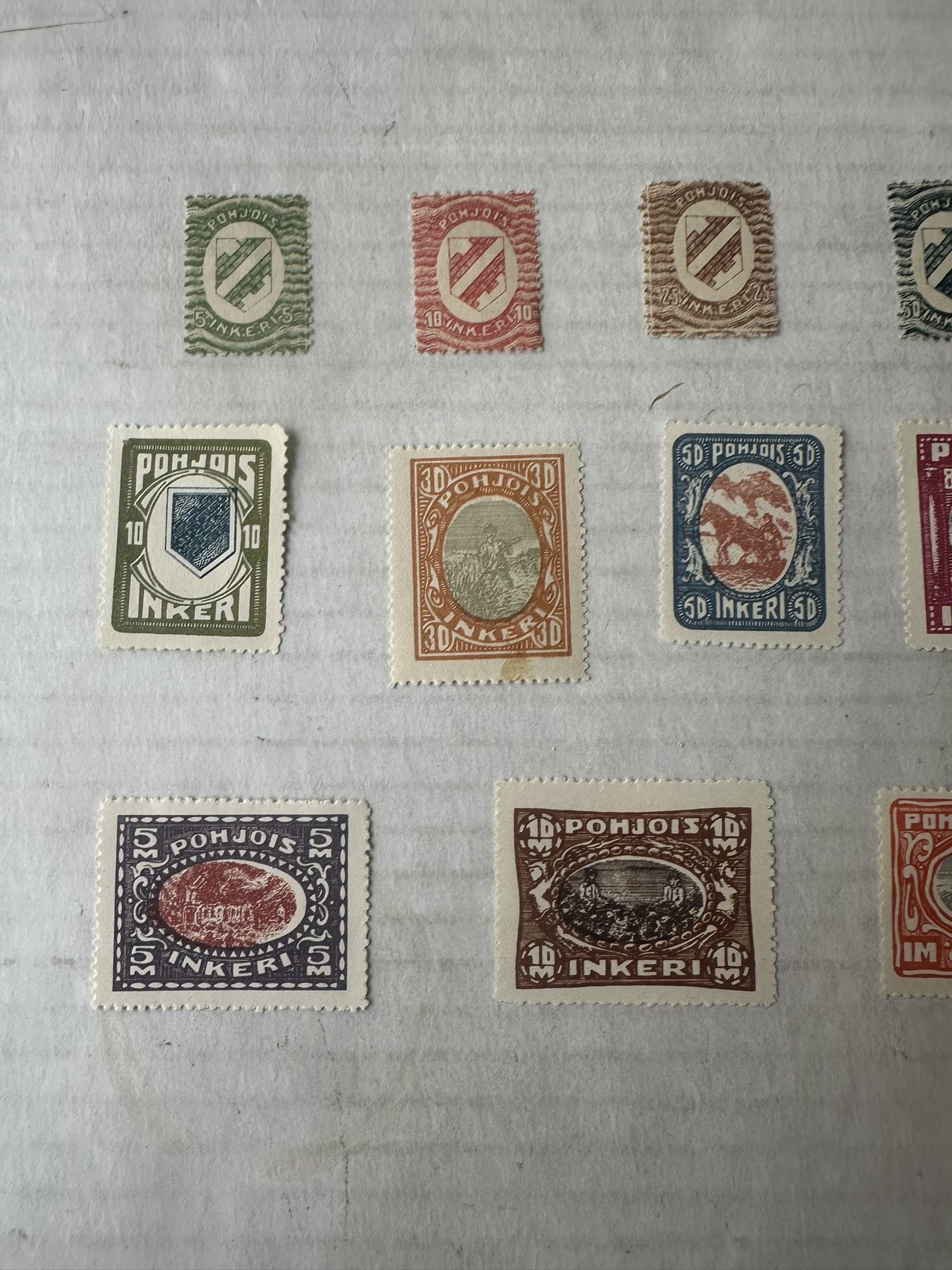 North Ingermanland Collection Of 11 Mint Hinge