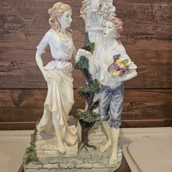 Vintage Romantic Couple Porcelain Figurine – Made in Taiwan – Capodimonte Style