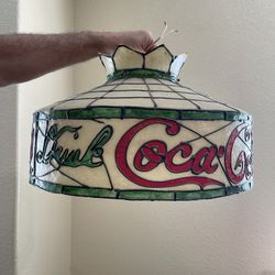 Coke Tiffany Style Lamp