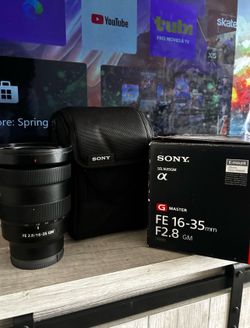 Sony F2.8 16-35mm G Master Lens