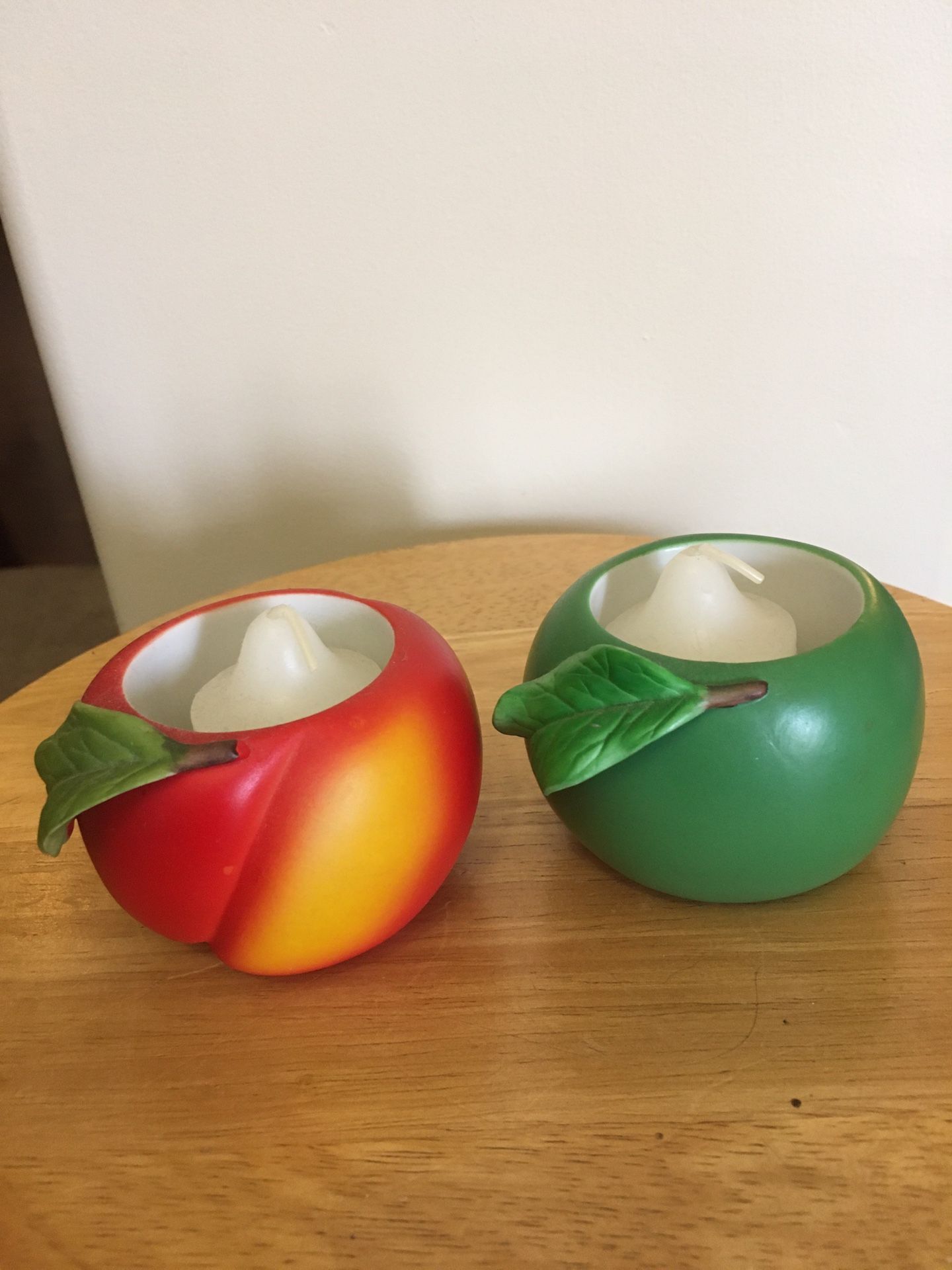 2 Fruit Candle Holders 