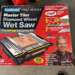 Wet Saw Reduced Price  $20