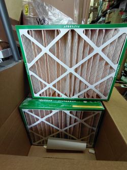 4 pack filterbuy 16x20x5 merv 11 air filters (1 is out of plastic)