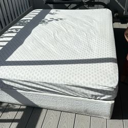 Supportive Memory Foam Mattress + Lightweight Bed Base (Great for Back Support)