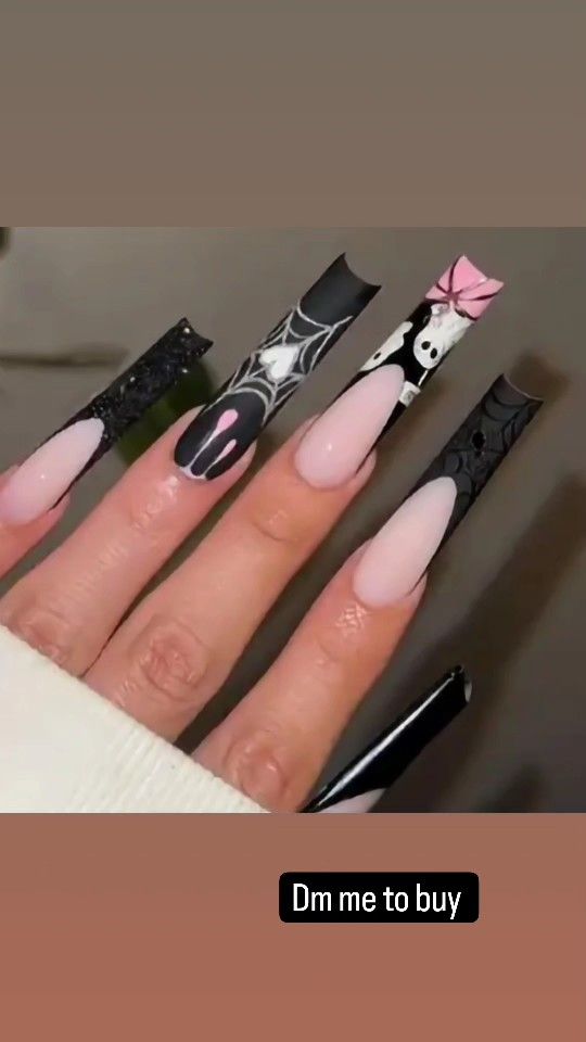 3d Halloween Press On Nails 