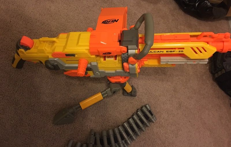 Nerf gun with tripod