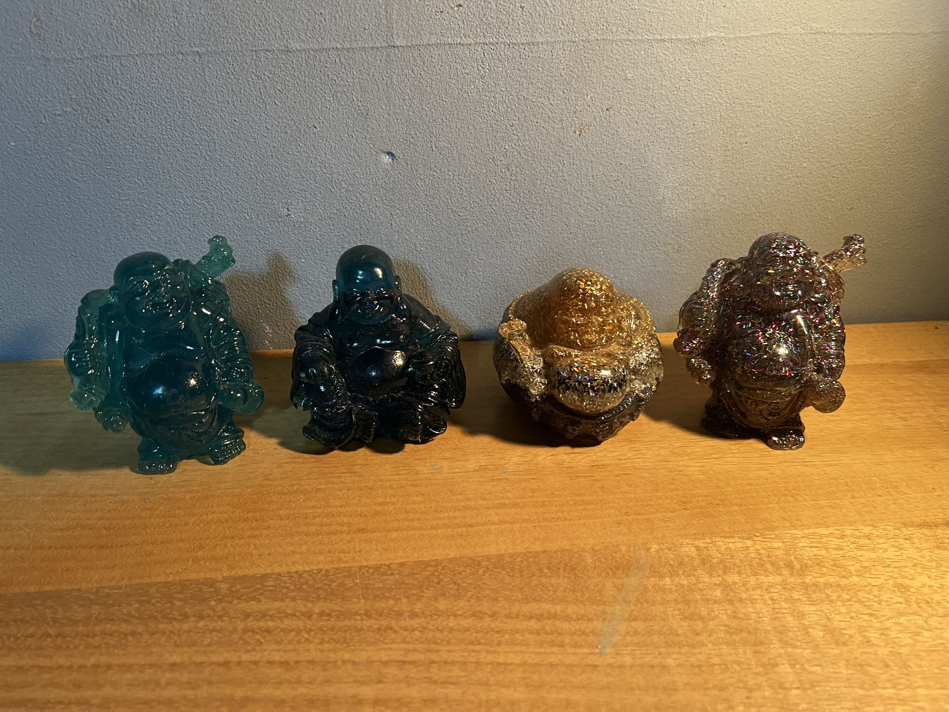 4 Custom Casted Buddhas