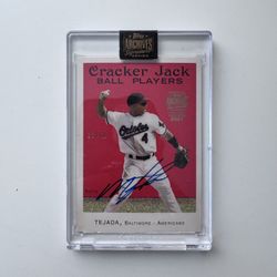 Miguel Tejada Autographed 2004 Topps Cracker Jack #65