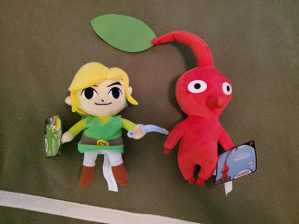 Pikmin and Link Plush Toys