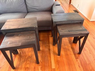 Two Sets of Nesting Side Tables