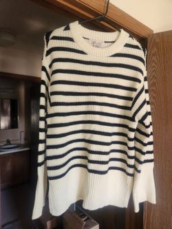 Lark + GREY striped sweater