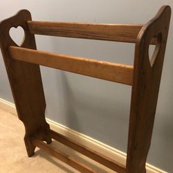 Vintage Hand Made Blanket Quilt Rack NC Mountain 