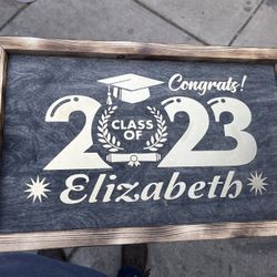 Costos Wood graduation signs