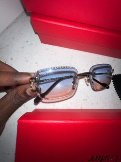 Cartier Blue - Red Fade Lens Sunglasses