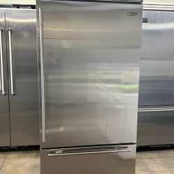 Sub Zero 36”Wide Stainless Steel Bottom Freezer Refrigerator 