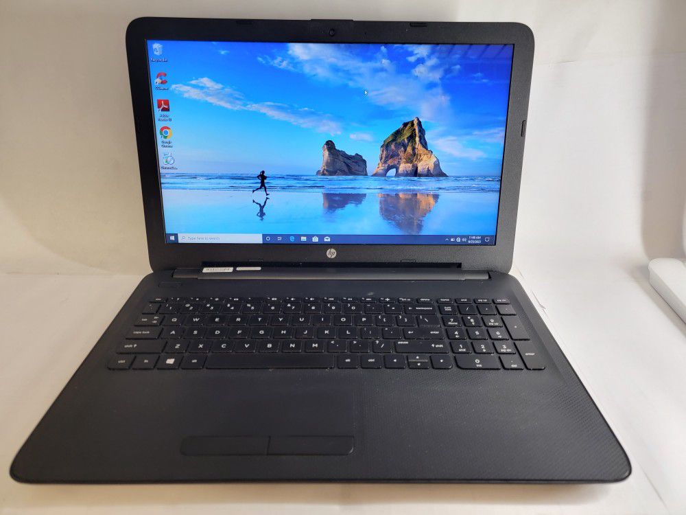 Fixed Price: HP 15 Notebook 15.6" Laptop AMD Quad Core/ 6GB/ 128 SSD HDD Win 11  Webcam  #7340