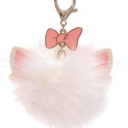 Disney Parks Aristocats Marie Pom Pom Keychain New With Tags Exclusive 